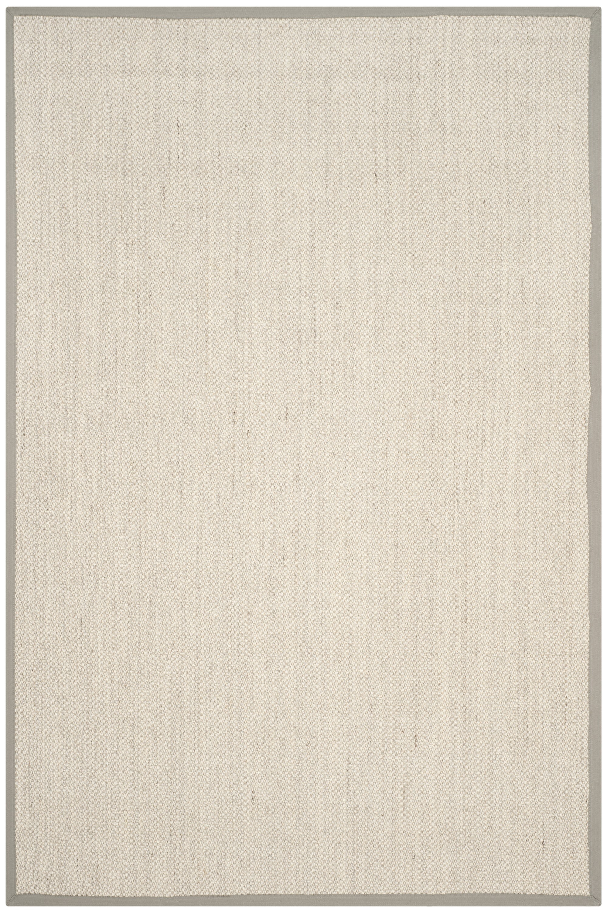 Handwoven Coastal Charm Gray Seagrass 6' x 9' Area Rug