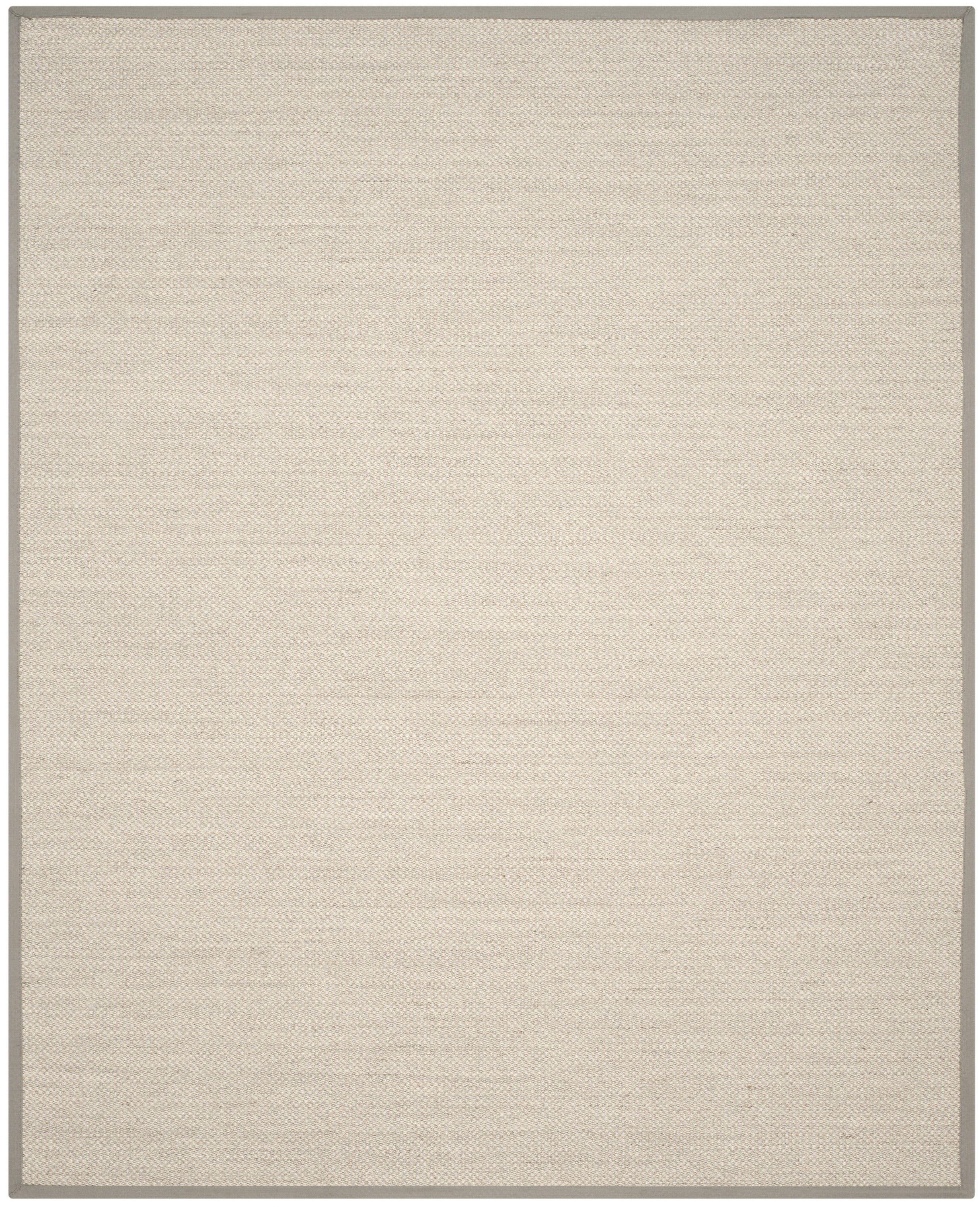 Hand-Knotted Marble/Khaki Viscose Rectangular Area Rug, 8' x 10'