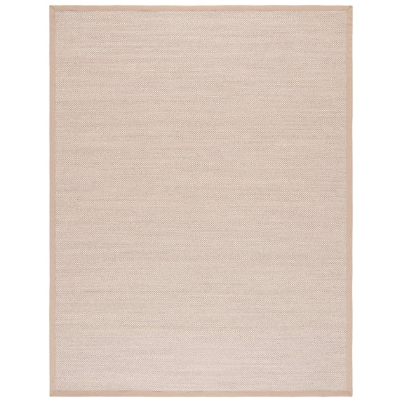 SAFAVIEH Natural Fiber Kentigern Border Seagrass Area Rug, Marble/Linen, 9' x 12'
