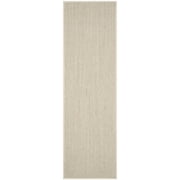 SAFAVIEH Natural Fiber Kentigern Border Seagrass Runner Rug, Marble/Beige, 2'6" x 6'