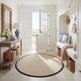 thumbnail image 1 of Safavieh Natural Fiber Kentigern Solid Area Rug, Marble/Black, 3' x 3' Round, 1 of 13