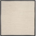 thumbnail image 1 of SAFAVIEH Natural Fiber Kentigern Solid Area Rug, Marble/Black, 3' x 3' Square, 1 of 10