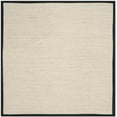 thumbnail image 1 of SAFAVIEH Natural Fiber Kentigern Solid Area Rug, Marble/Black, 8' x 8' Square, 1 of 8