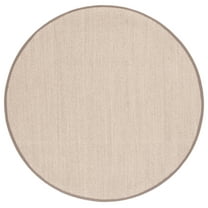 SAFAVIEH Natural Fiber Kentigern Solid Area Rug, Marble/Khaki, 12' x 12' Round