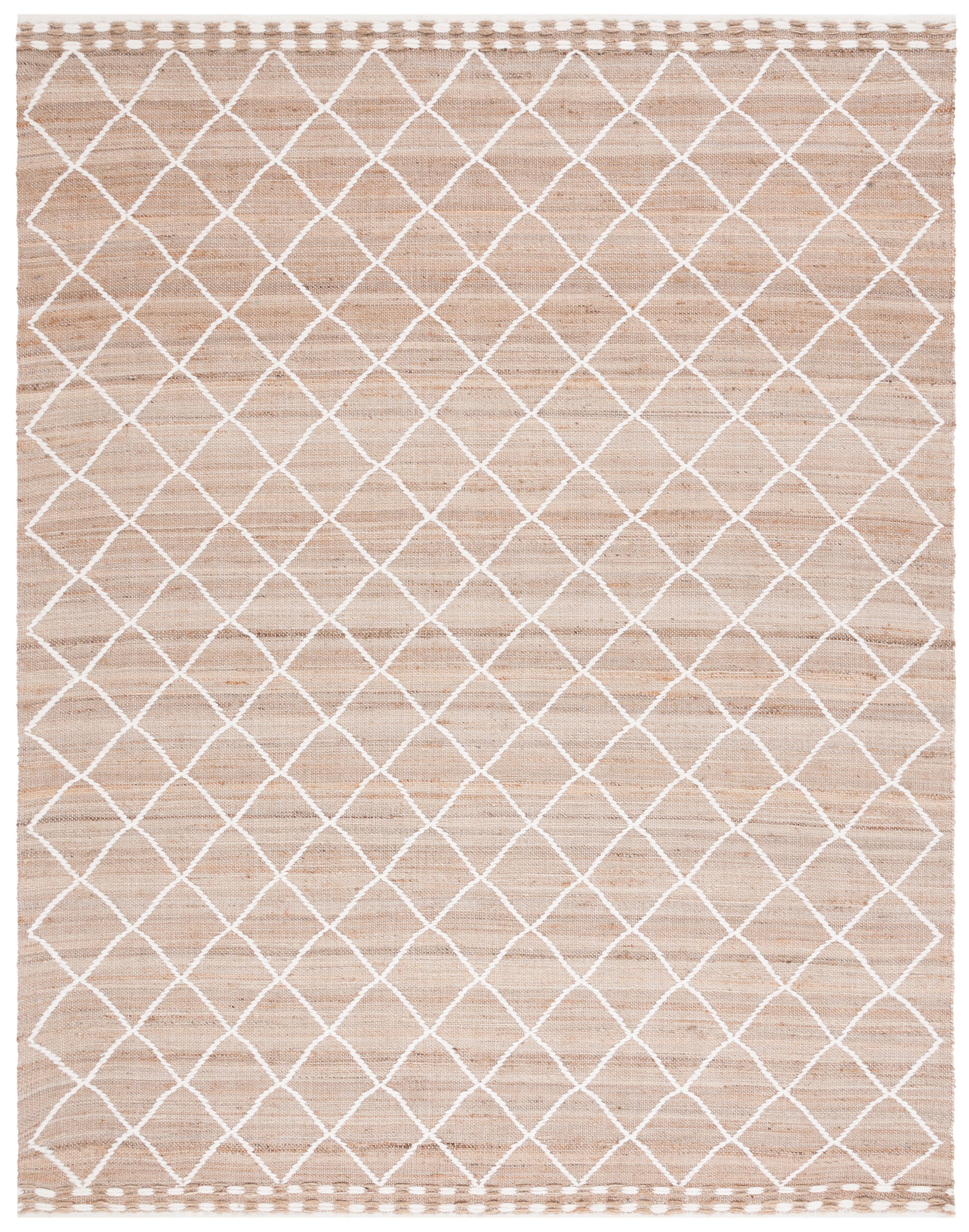 SAFAVIEH Natural Fiber Kimberlyn Geometric Area Rug, Natural/Ivory, 8' x 10'