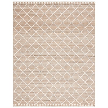 SAFAVIEH Natural Fiber Kimberlyn Geometric Area Rug, Natural/Ivory, 8' x 10'