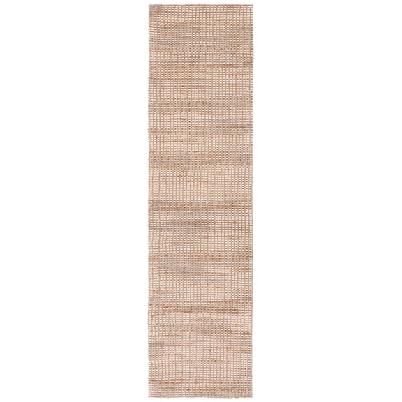 SAFAVIEH Natural Fiber Kingsley Solid Runner Rug, Natural/Beige, 2'3" x 13'
