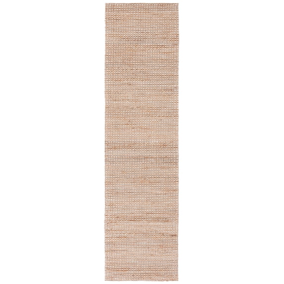 SAFAVIEH Natural Fiber Kingsley Solid Runner Rug, Natural/Beige, 2'3" x 5'