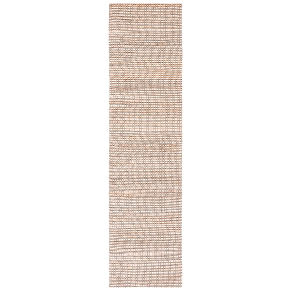SAFAVIEH Natural Fiber Kingsley Solid Runner Rug, Natural/Ivory, 2'3" x 7'