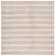 thumbnail image 1 of SAFAVIEH Natural Fiber Kostadin Striped Area Rug, Ivory/Natural, 6'6" x 6'6" Square, 1 of 11