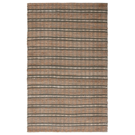 SAFAVIEH Natural Fiber Kostadin Striped Area Rug, Olive/Natural, 10' x 14'