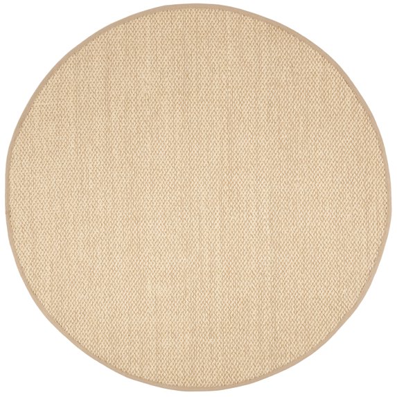 SAFAVIEH Natural Fiber Laidley Solid Sisal Area Rug, Ivory/Beige, 6' x 6' Round