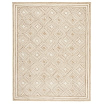 SAFAVIEH Natural Fiber Lailee Geometric Area Rug, Natural/Ivory, 8' x 10'