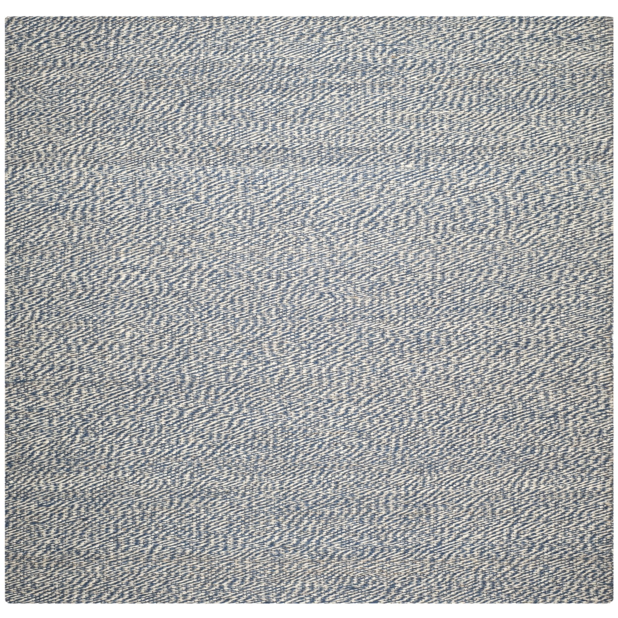 Blue Ivory Tufted Handmade Square Area Rug