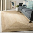 thumbnail image 1 of SAFAVIEH Natural Fiber Leo Geometric Braided Jute Area Rug, Natural/Ivory, 8' x 10', 1 of 9