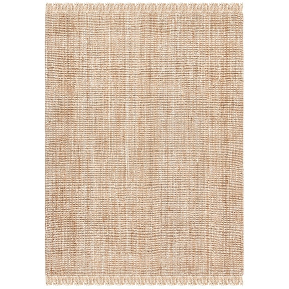 SAFAVIEH Natural Fiber Leon Abstract Area Rug, Natural/Beige, 8' x 10'