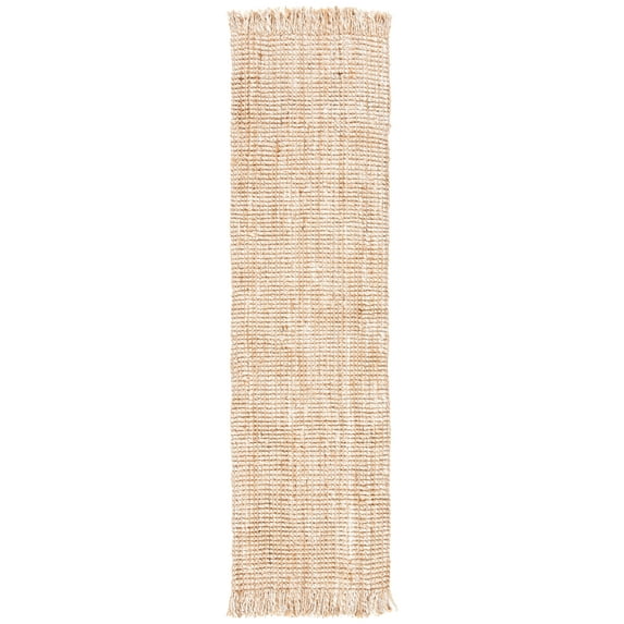 SAFAVIEH Natural Fiber Leon Abstract Runner Rug, Natural/Beige, 2'3" x 8'