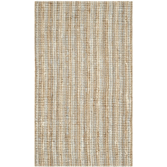 SAFAVIEH Natural Fiber Levi Braided Area Rug, Grey/Natural, 3' x 5'