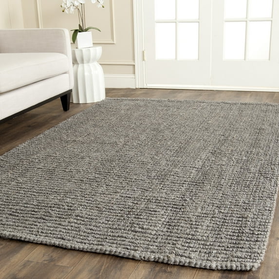Safavieh Natural Fiber Levi Solid Area Rug, Light Gray, 4' x 6'