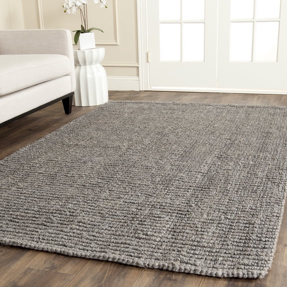 Safavieh Natural Fiber Levi Solid Area Rug, Light Gray, 5' x 8'
