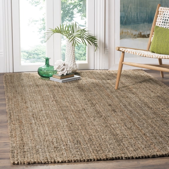 Safavieh Natural Fiber Levi Solid Area Rug, Natural/Gray, 3' x 5'