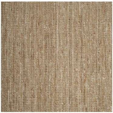 SAFAVIEH Natural Fiber Levi Braided Area Rug, Natural/Ivory, 6' x 6' Square
