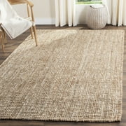Safavieh Natural Fiber Levi Solid Area Rug, Natural/Ivory, 6' x 6' Square