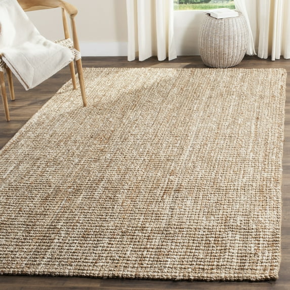 Safavieh Natural Fiber Levi Solid Area Rug, Natural/Ivory, 9' x 12'