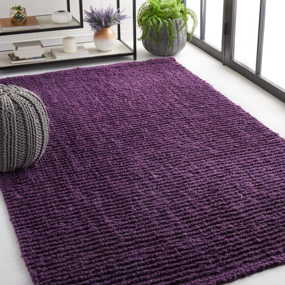 Safavieh Natural Fiber Levi Solid Area Rug, Purple, 2'6" x 4'
