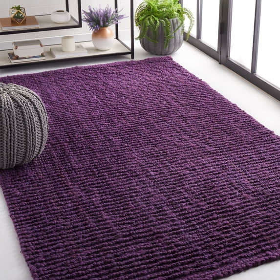 Safavieh Natural Fiber Levi Solid Area Rug, Purple, 2' x 3'