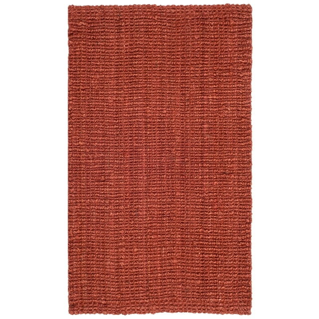 SAFAVIEH Natural Fiber Levi Braided Area Rug, Rust, 2'6