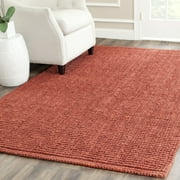 Safavieh Natural Fiber Levi Solid Area Rug, Rust, 2' x 3'