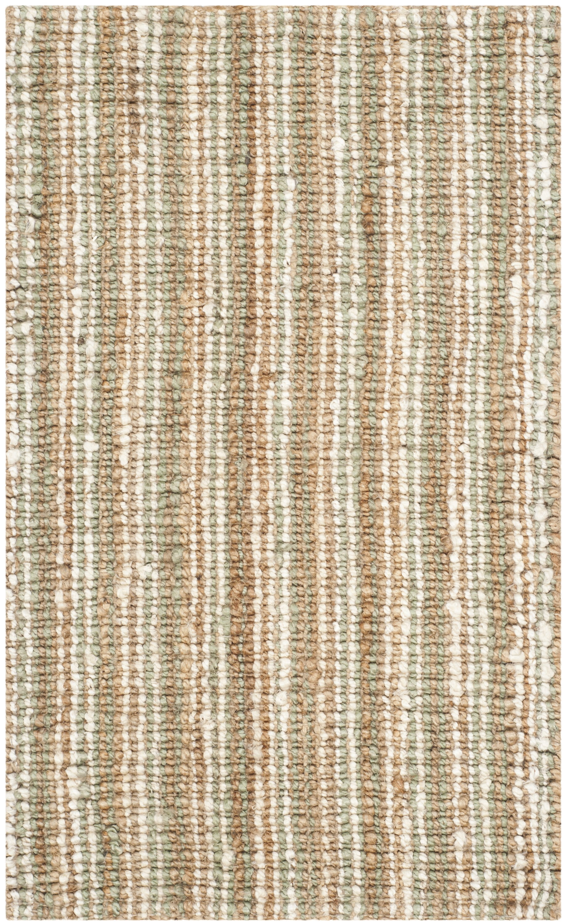 Handwoven Sage and Natural Jute Area Rug