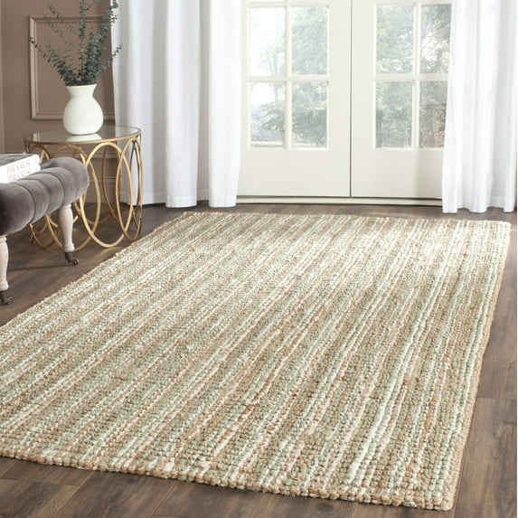 Safavieh Natural Fiber Levi Solid Area Rug, Sage/Natural, 6' x 9'