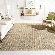 Safavieh Natural Fiber Levi Solid Area Rug, Sage/Natural, 9' x 12'