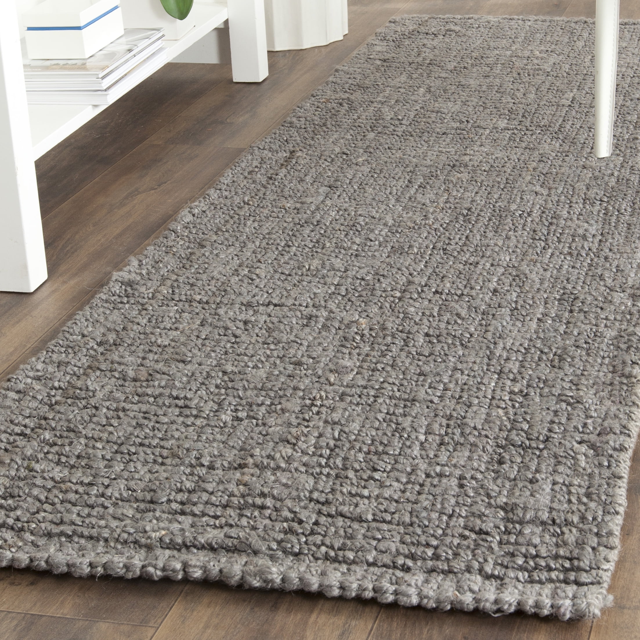 Safavieh Natural Fiber Levi Solid Runner Rug, Light Gray, 2'6" x 12'