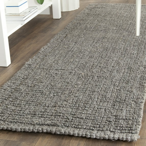 Safavieh Natural Fiber Levi Solid Runner Rug, Light Gray, 2'6" x 16'
