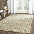 thumbnail image 1 of Safavieh Natural Fiber Levi Solid Area Rug, Sage/Natural, 4' x 4' Square, 1 of 11