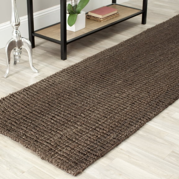Safavieh Natural Fiber Levi Solid Runner Rug, Brown, 2'6" x 16'