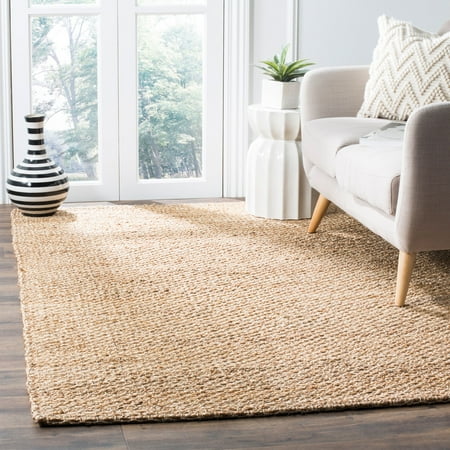 SAFAVIEH Natural Fiber Lillian Braided Jute Area Rug, Natural, 3' x 5'