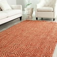 thumbnail image 1 of SAFAVIEH Natural Fiber Linden Geometric Jute Area Rug, Rust, 4' x 6', 1 of 11