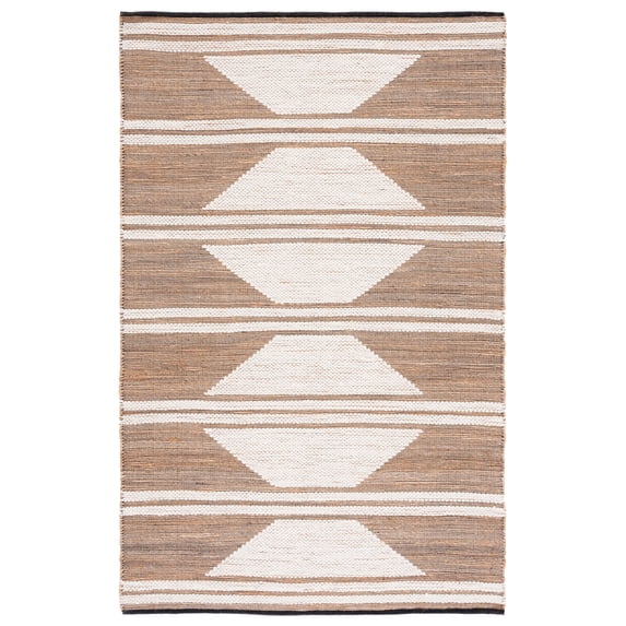 SAFAVIEH Natural Fiber Liz Geometric Area Rug, Natural/Ivory, 3' x 5'
