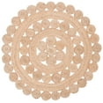 thumbnail image 1 of SAFAVIEH Natural Fiber Luanne Solid Jute Area Rug, Beige, 5' x 5' Round, 1 of 4