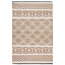 SAFAVIEH Natural Fiber Lucinda Geometric Area Rug, Natural/Ivory, 8' x 10'