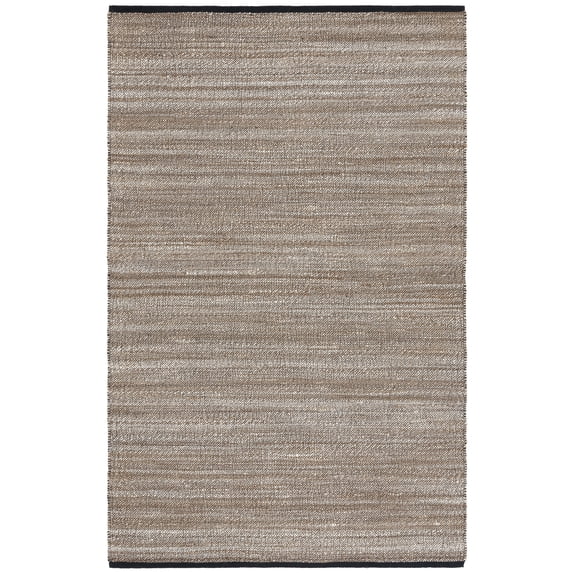 SAFAVIEH Natural Fiber Lue Striped Area Rug, Taupe/Bleach, 6' x 9'