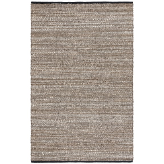 SAFAVIEH Natural Fiber Lue Striped Area Rug, Taupe/Bleach, 6' x 9'