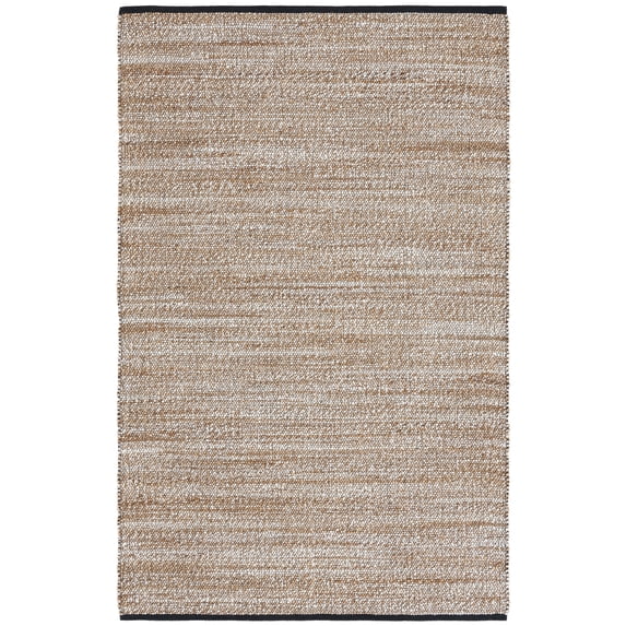 SAFAVIEH Natural Fiber Lynett Abstract Area Rug, Natural/Bleach, 4' x 6'