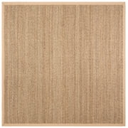 SAFAVIEH Natural Fiber Maisy Solid Area Rug, Natural/Beige, 10' x 10' Square