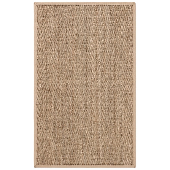 SAFAVIEH Natural Fiber Maisy Solid Area Rug, Natural/Beige, 2'6" x 4'