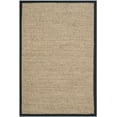thumbnail image 1 of SAFAVIEH Natural Fiber Maisy Solid Area Rug, Natural/Black, 2' x 3', 1 of 13
